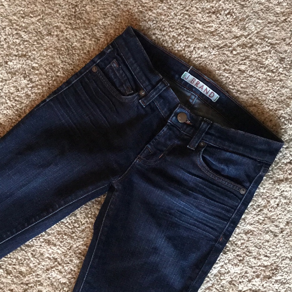 J Brand dark wash pencil leg jeans